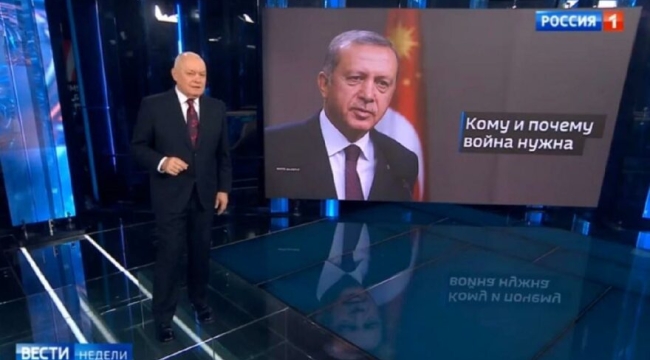 Rusya devlet televizyonundan skandal yorum: Cumhurbaşkanı Erdoğan'ın fotoğrafıyla paylaştılar!