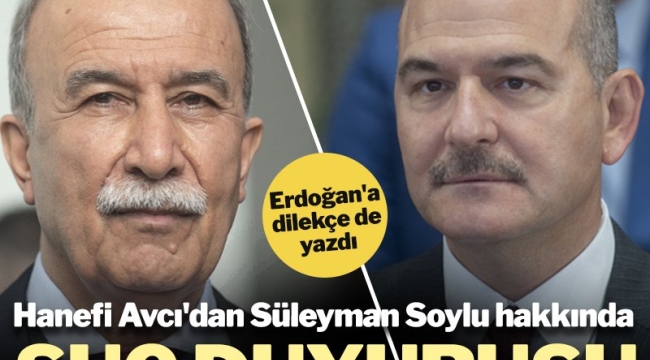 AVCI'DAN SOYLU'YA SUÇ DUYURUSU!