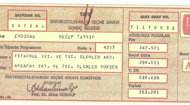 Erdoğan'ın mezuniyet belgeleri 9 yıl sonra ortaya çıktı!