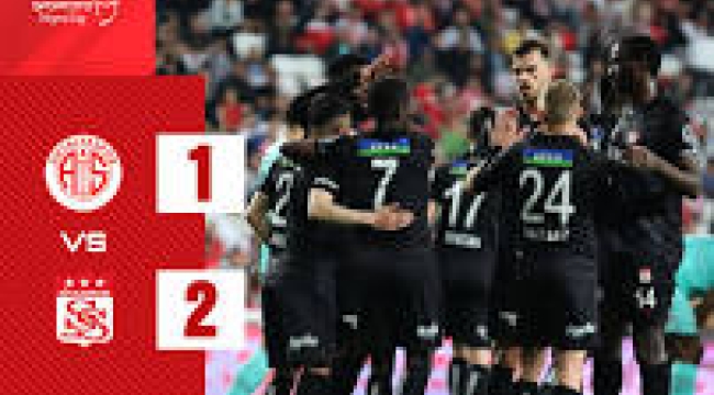 Antalyaspor'u deplasmanda yenen Sivasspor rahat bir nefes aldı!