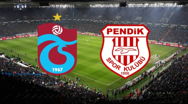 Trabzonspor Pendikspor maçında üç gol bir kırmızı kart!