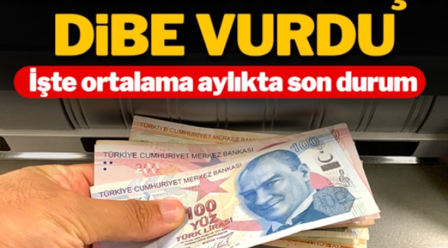 Emeklilerin ortalama maaşı dibe vurdu!