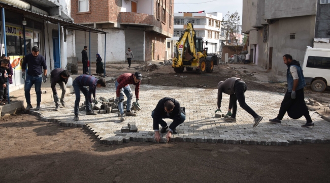 Siverek'te cadde ve sokaklarda üstyapı yenileme çalışmaları sürüyor!