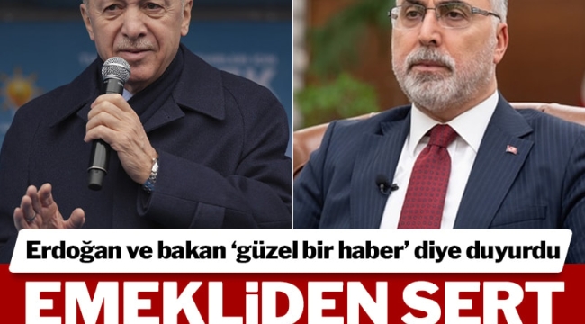Erdoğan ve bakan 'güzel bir haber' dedi, emekliden sert tepki geldi!