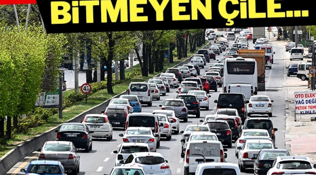 Bayram dönüşü devam ediyor! İstanbul yolunda trafik kilit...!