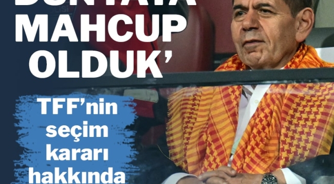 Dursun Özbek'ten, Süper Kupa yorumu: "Dünyaya mahcup olduk"!