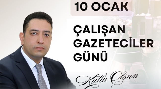 Şanlıurfa İl Sağlık Müdürü Doç.Dr. Abdullah Solmaz 10 Ocak Çalışan Gazeteciler günü'nü kutladı!