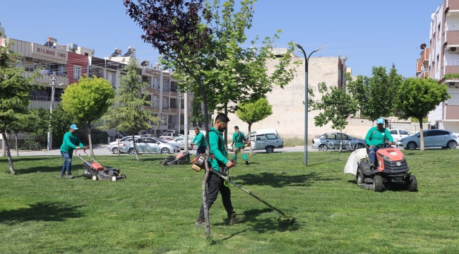 HALİLİYE BELEDİYESİ PARKLARI YAZ MEVSİMİNE HAZIRLIYOR!